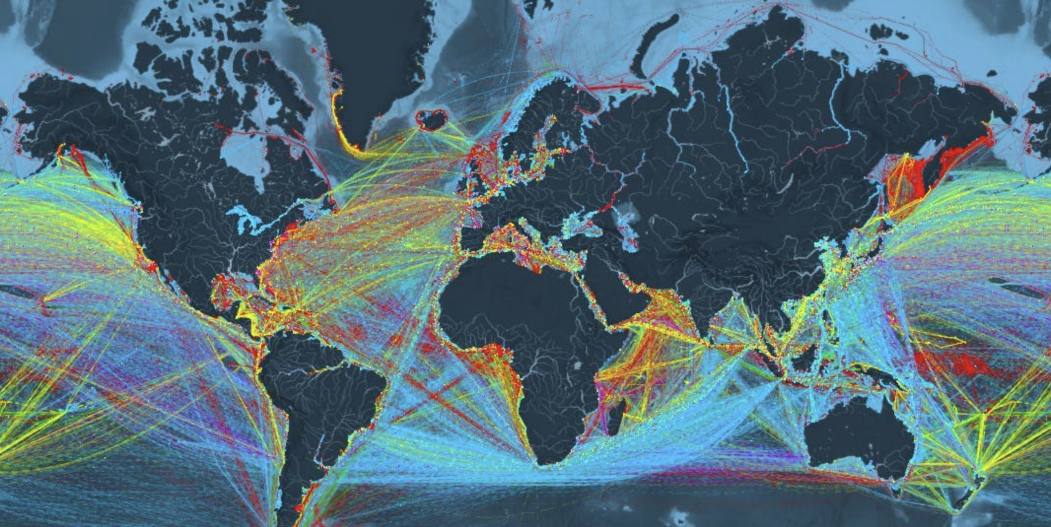 세계의 오염을 보여주는 글로벌 지도
