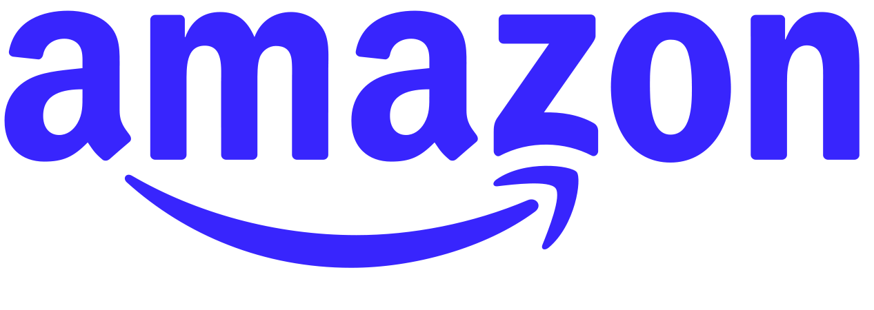 Amazon logo in blue