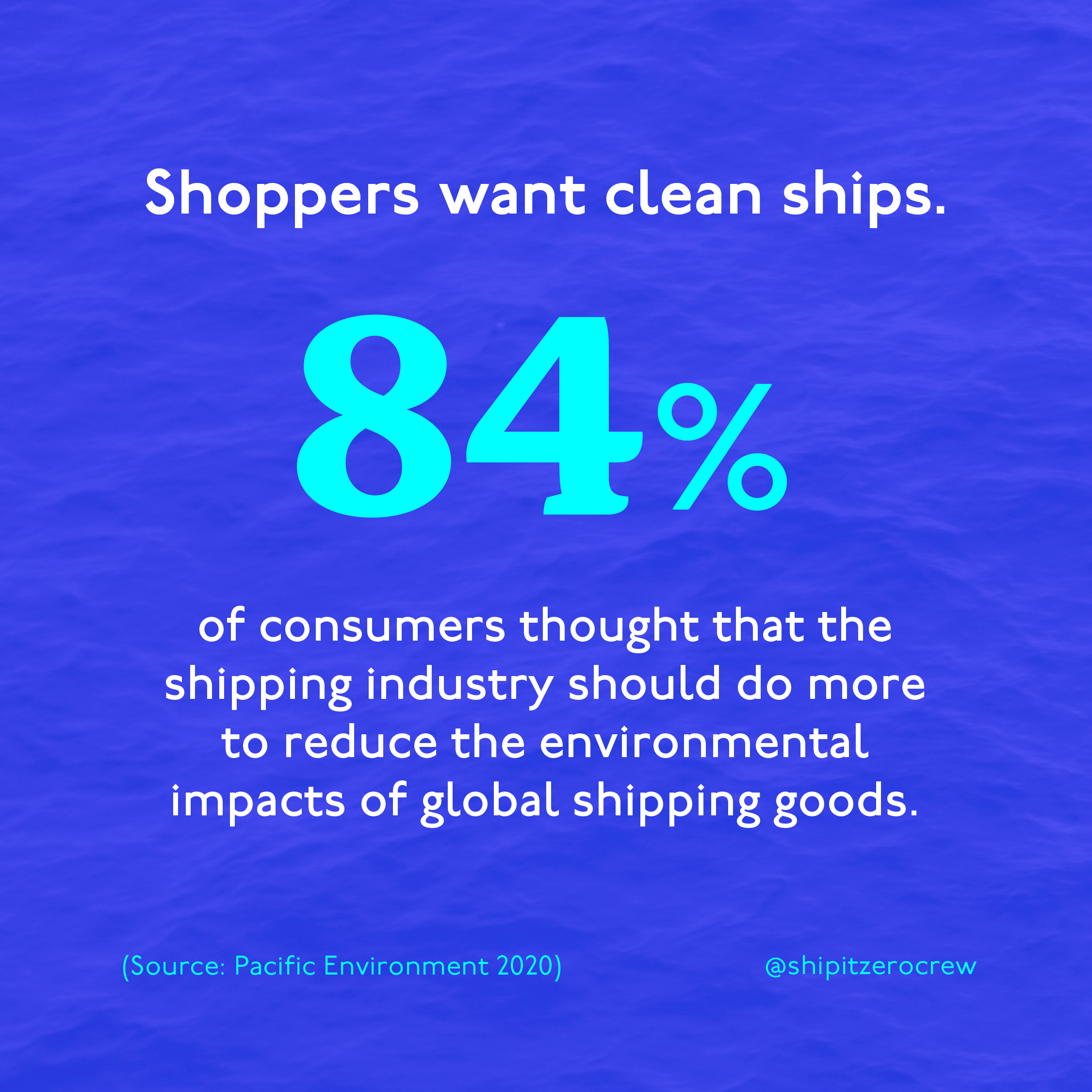Graphic showing the data polled from shoppers who want clean ships